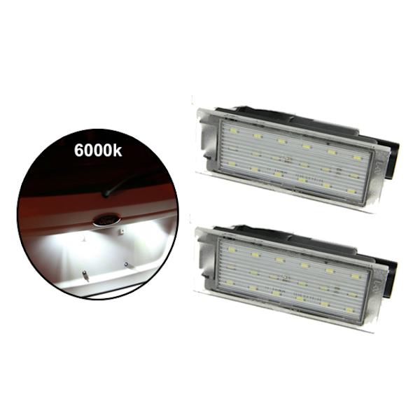 Renault Clio Megane Laguna Twingo Velsatis  Led skyltbelysning