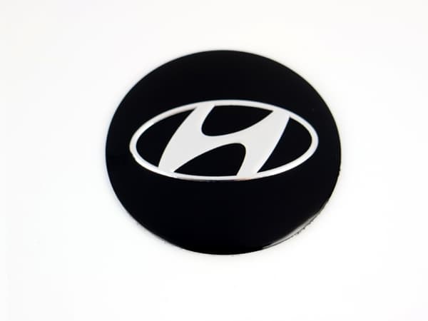Hyundai emblem till centrumkåpor, hjulnavsskydd, fälg, 4-pack, styling