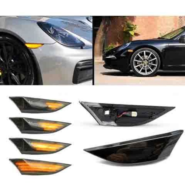Led dynamisk blinkers Porsche 911 Boxter Cayman Svart