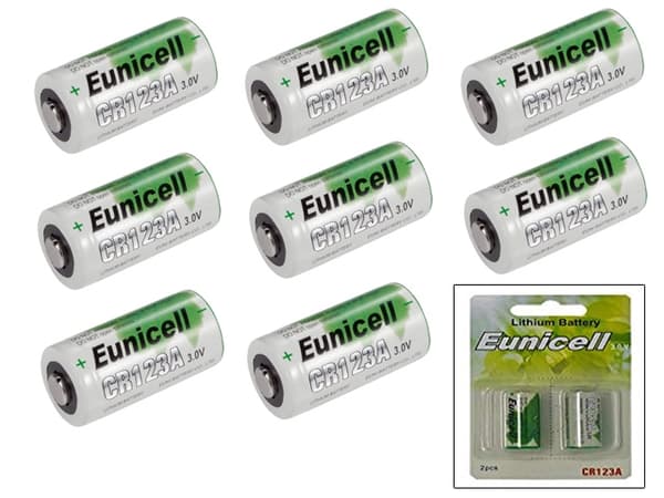 CR123A 8-pack Litiumbatteri 3V LR123