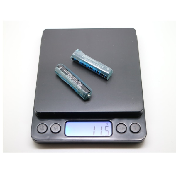 Digital våg 0,1g - 3kg digitalvåg inkl. batterier plattformsvåg Svart