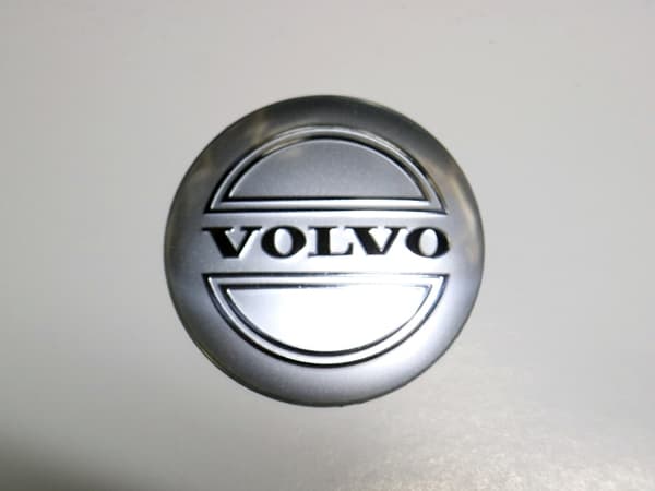 Volvo silver emblem till centrumkåpor, hjulnavsskydd, fälg, 4-pack, styling