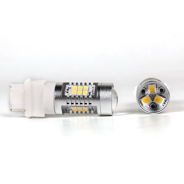 T25 p27w 3156 Canbus Led lampa 21st 3535 chip 6000K 2-pack Silvergrå