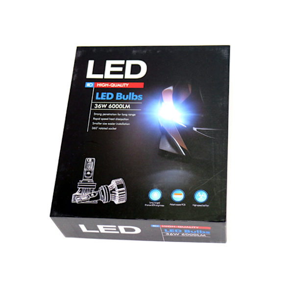 HB4 led kit 9000 lumen F2 72w halvljus / helljus 6000k 9006