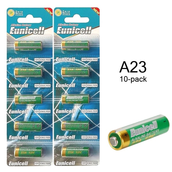 A23 10-pack Alkaliska batterier 12v batteri 23A MN21 VR22