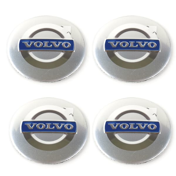 Volvo ljusgrå emblem till centrumkåpor, hjulnavsskydd, fälg, 4-pack, styling