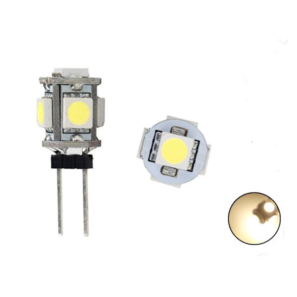 G4 3400k 2-pack Led lampa till husvagn bil husbil båt G-4 3400k (gulvit) 2-pack