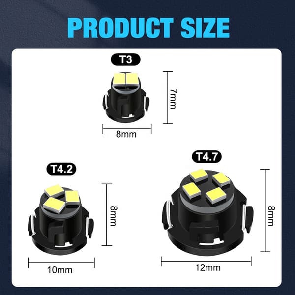 T4.2 T4 Neo Wedge 5-pack med led chip instrument belysning