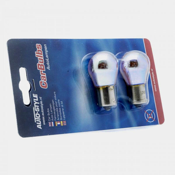 AUTO-STYLE Bau15s krom blinkers lampa py21w halogen lampor Krom