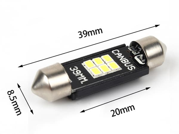 Canbus C5W 39mm  Led  3020SMD 6000K 39 mm 2-pack