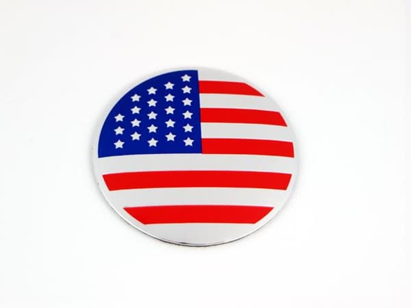 USA-flagga emblem till centrumkåpor, hjulnavsskydd, fälg, 4-pack, styling.