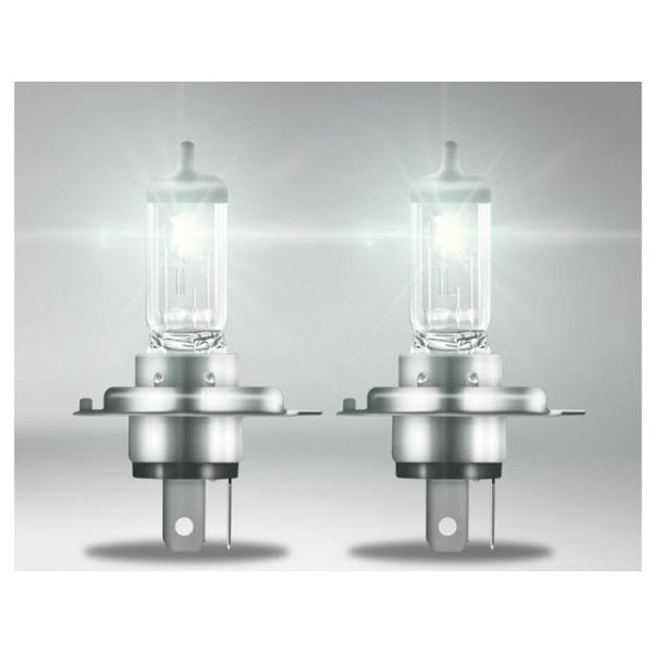 Osram H4 +100% 24volt 70/75w halogen premium lampor p43t 2-pack Metall utseende