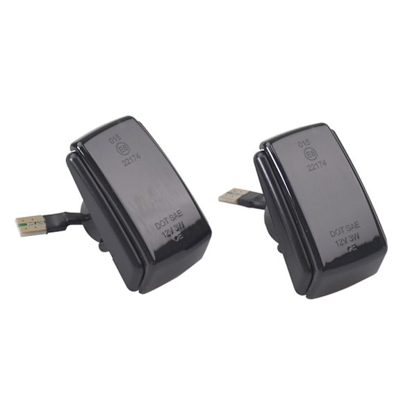 Led dynamisk dubbelradig blinkers Volvo 240 740 850 940 C70 V70 S40 S70 S90 Svart