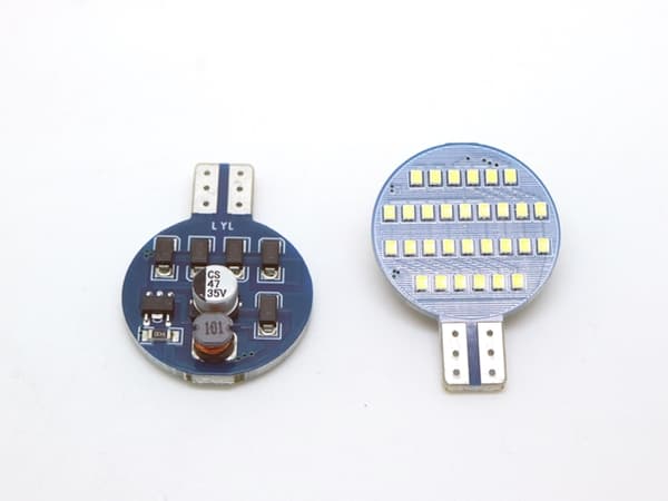 T10 w5w 6000k LED-lampor, Canbus med 30 st 1818SMD chip, 2-pack.