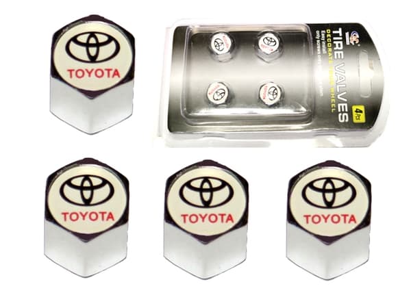 Ventilhattar Toyota 4-pack, styling, fint set Krom