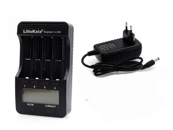 Smart batteriladdare för AA AAA 18650 batterier mm lii Svart