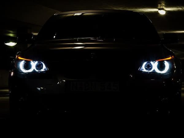 Angel Eyes 80W Cree LED för BMW E39 E87 E60 E61 E63 E64 E65 E66 Silvergrå