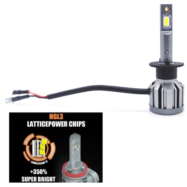 V2 LED-kit H1 3000 lumen 30 W 6000K  2-pack Vit