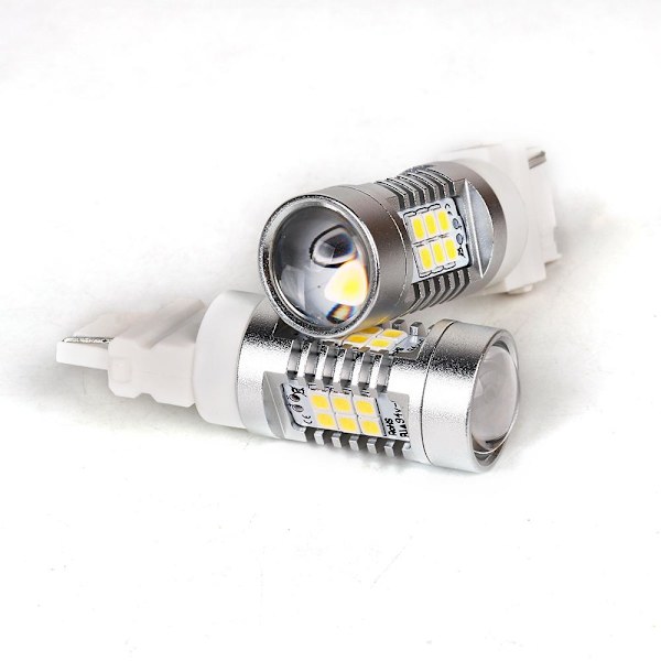 T25 p27w 3156 Canbus Led lampa 21st 3535 chip 6000K 2-pack Silvergrå
