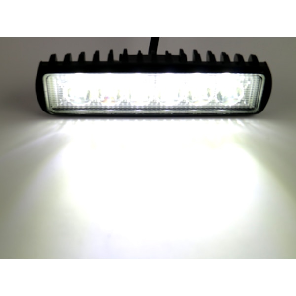 Led x2 18w 12 - 24V arbetsljus -  backljus mini ledramp Flood Svart