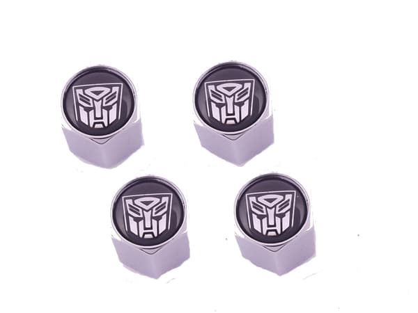 Ventilhattar Transformers Autobot 4 st, fint set i krom