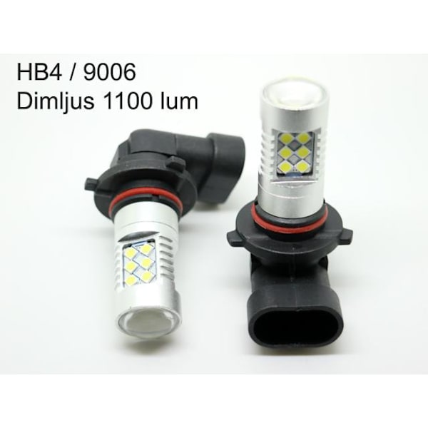 Dimljus Hb4 9006 Led lampor 6000K 1100 lumen 12v Silvergrå