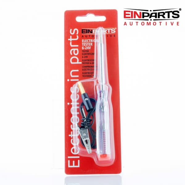 Polpenna EINPARTS  6-24 V DC spänningsprovare testpenna multifärg