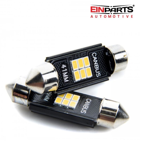 EINPARTS Canbus c10w 41mm Led 310 lumen 6000K 2-pack festoon Vit