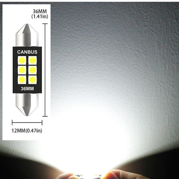 Canbus C5W 36mm Led 6000K 2-pack 350 lumen Vit
