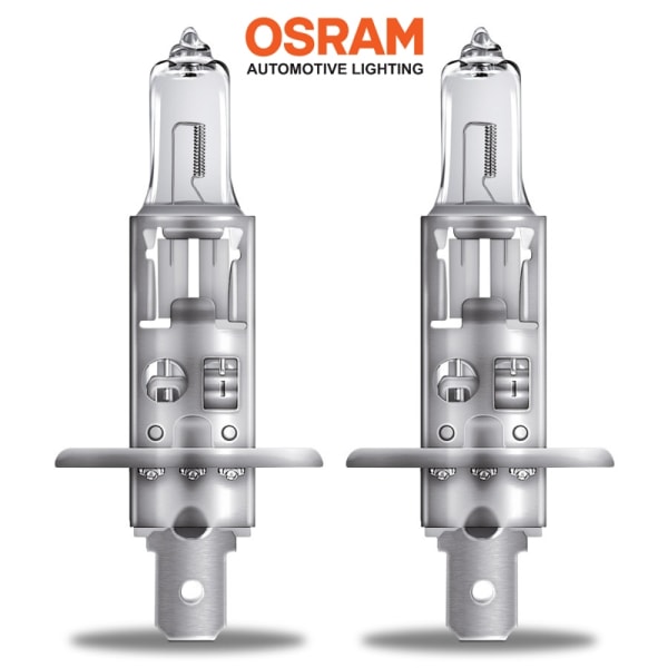 Osram H1 ORIGINAL 55w halogen lampor 12v DC   P14.5s Metall utseende