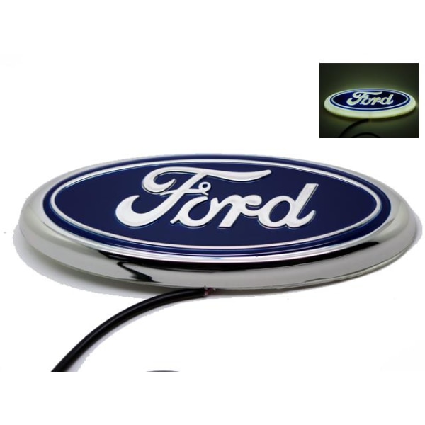 Led logga Ford 14,5cm vit styling Vit