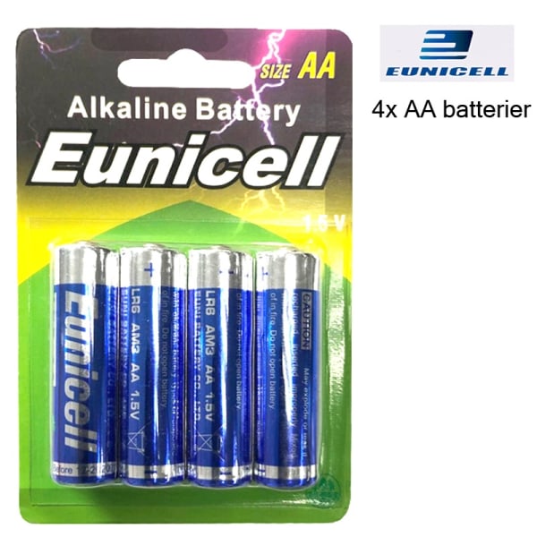 AA LR6 1,5 volt DC 4-pack Alkaliska batterier