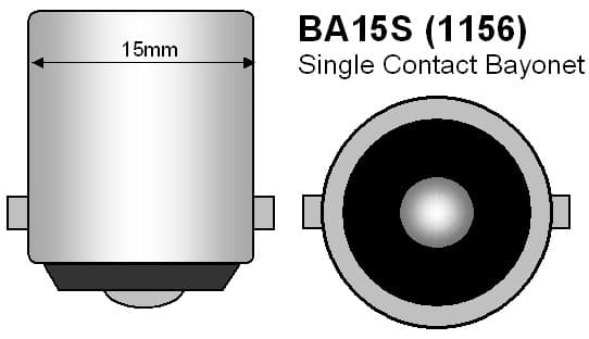 Ba15s  p21w Röd Led med 24st 2835smd ledchip 2-pack bromsljus Silvergrå