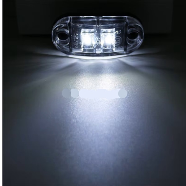 Markeringsljus position vita ledlampor  2-pack 12v 24v led Orange