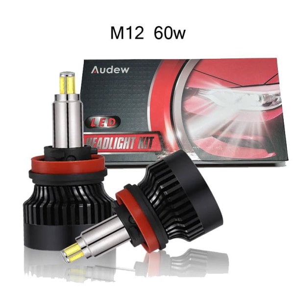 M12 60w H9 H11 Led canbus kit 6500 lumen "Superbright"