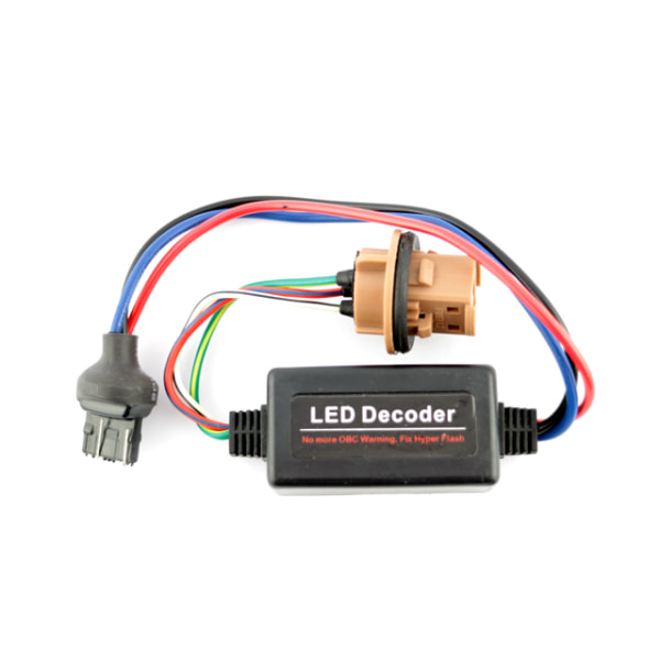 T20 w21/5w 7443 wy21/5w motstånd ledlampor canbus decoder w3x16q Svart