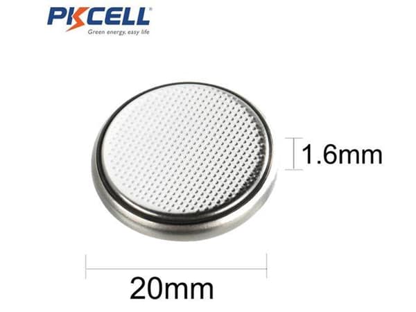CR2016 20-pack Litiumbatterier 3V PKCell Metall utseende