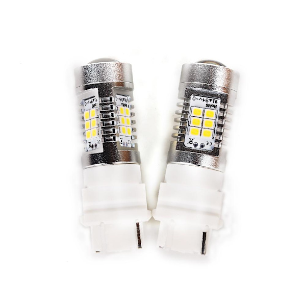 T25 p27w 3156 Canbus Led lampa 21st 3535 chip 6000K 2-pack Silvergrå