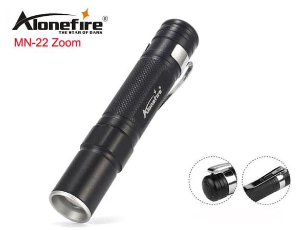 LED Mini ficklampa 1x XP-E LED 100 Lumen Zoom