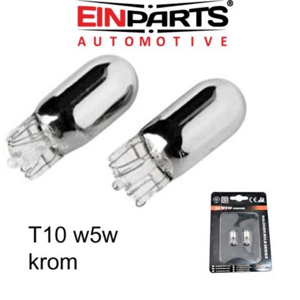 T10 W5W WY5W W2,1x9,5d Krom blinkers lampa 5w halogen diadem Krom