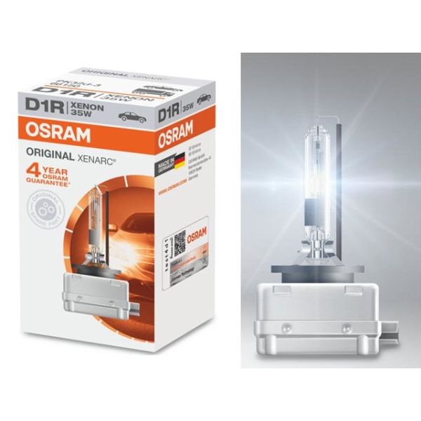 Osram D1R 35W 4300k XENARC Original PK32d-3 xenon lampa 1-pack Metall utseende