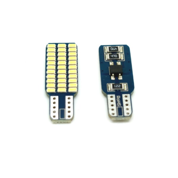 T10 w5w 6000k Led lampor Canbus m. 33st 3014SMD chip 2-pack