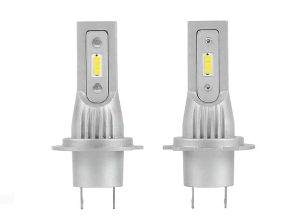 H7 V9-PRO, 1500 lumen, dimljus, LED-lampor, 2-pack, 12V Silvergrå