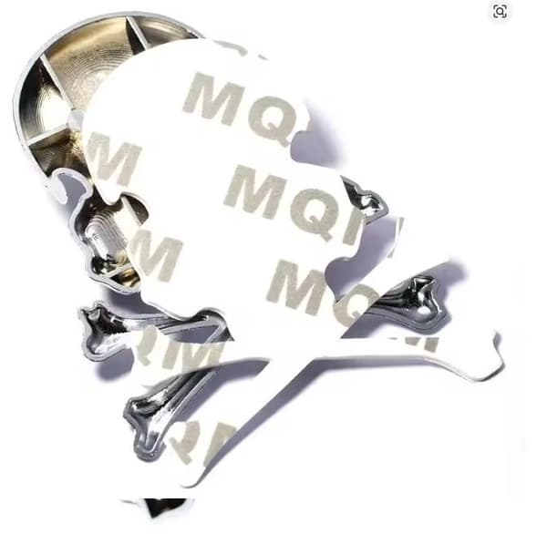 Emblem Krom Dödskalle 7 x 6cm 1-pack
