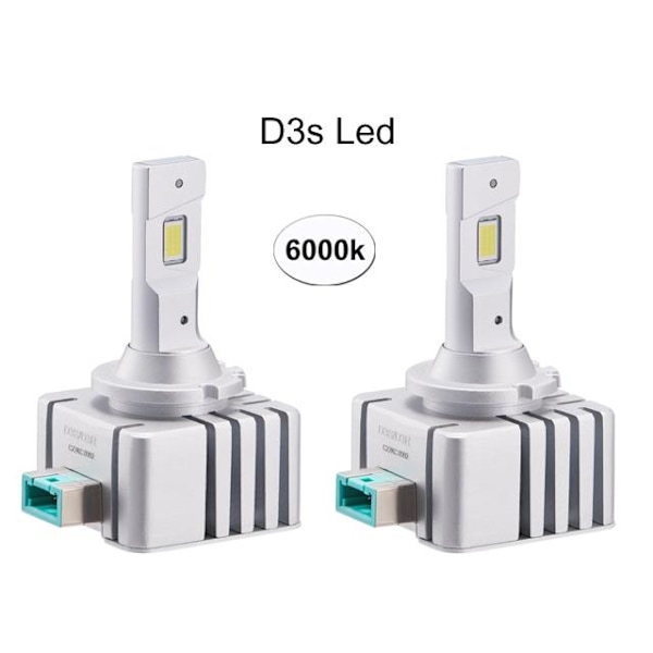 D3s led kit 5300 lumen 2-pack . Silver