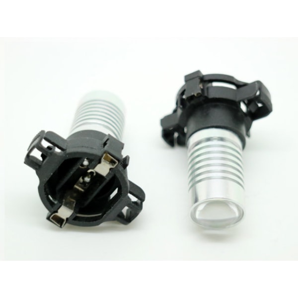 PY24W 6000k ledlampor m. 2st Cree 5w chip 2-pack Silvergrå
