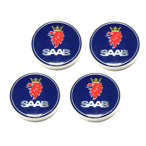 Saab 62,5mm centrumkåpor 4-pack (passar 59mm hål)