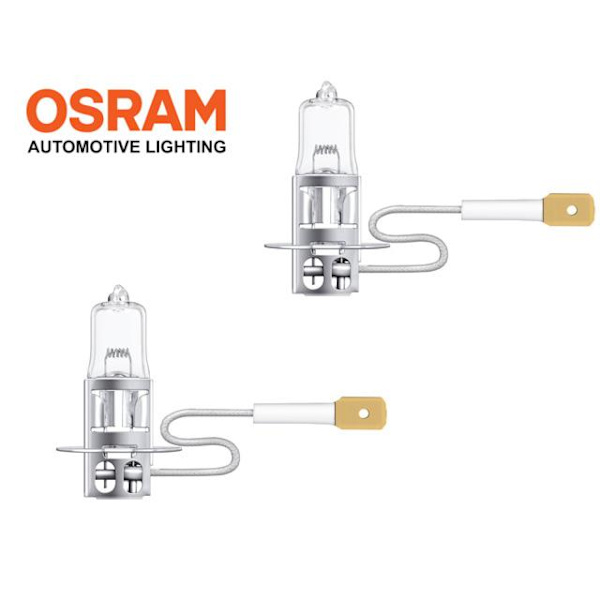 Osram H3 +100% 24volt 70w halogen premium lampor PK22s  2st Metall utseende