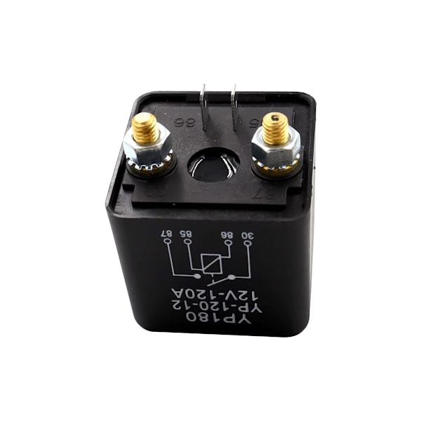 120A relä 12v till tex extraljus xenon el. ledramp "Heavy Duty" Svart