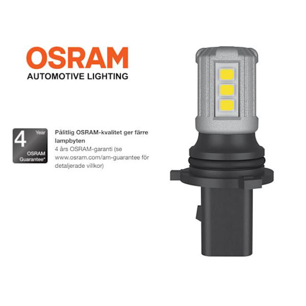 Dimljus Osram p13w Led lampor 6000K 150 lumen PG18.5d-1 Svart